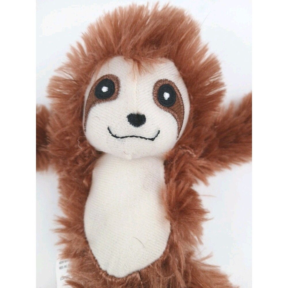 Three Toed Sloth Plush Stuffed Animal Brown Rainforest Jungle Plush 13 Inch